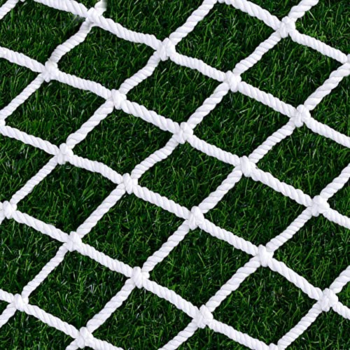 Anhängernetz Ladungssicherungsnetz Gepäcknetz Weiße schwere Ausführung LKW-Ladeflächennetz, Anti-UV-wetterfest Klein groß Frachtführer Rechteckiges Abdecknetz, 15 cm Maschenweite, Benutzerdefiniertes