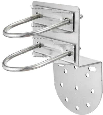 Bingfu Antennenmast-Montagehalterungen an der Wand, Mastklemme | Rostfreies Hardware-Zubehör, Halterungshalter für den Außenbereich zu Hause, Antennenmasthalter, Antennenmast-Montage-Kits