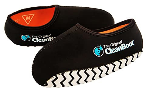 The Original CleanBoot ™ – Professional, Practical, Safe, durable & water resistant reusable shoe covers, anti slip overshoes, shoe protector covers and boot covers (Medium (7-9))