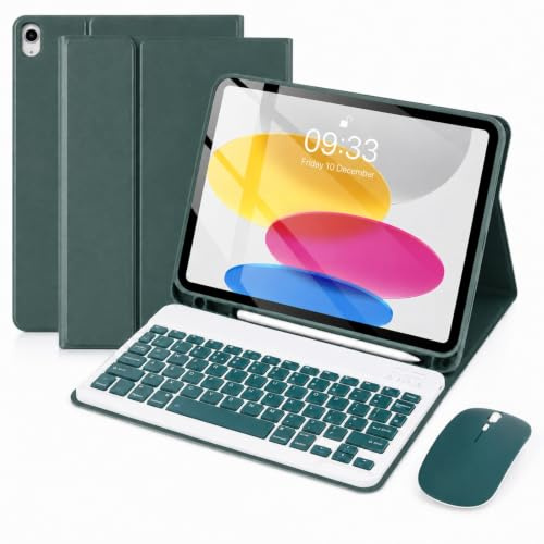 Funda SOPPY con teclado Bluetooth y mouse para iPad 11ª gen A16 11 2025, 10ª gen 10.9 2022, funda desmontable con soporte bolígrafo