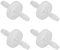 12pcs Aquarium Check Valve 4mm One Way Valve,12pcs Aquarium Check Valve 1 Way Check Valve Ozone Resistance Oil Resistant Air Valve PP Check Valve for Fish Tank Chemical Industry (4mm)