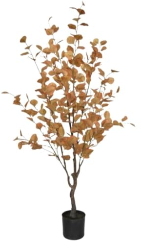 Kunstbaum Kunstpflanze Künstliche Pflanzen Simulierter Grüner Pflanzen-Siebdruck-Eukalyptus-Geldbaum, Große Grüne Pflanze Im Topf, Heimdekoration Künstlicher Baum Kunstpflanzen ( Color : A , Size : 1