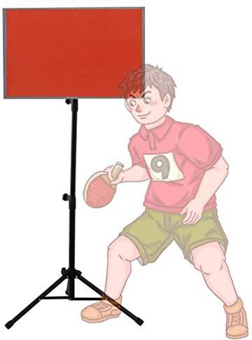 Faltbares Rebound-Board für Tischtennisbälle, tragbares Pingpong-Rebounder-Baffle für Anfänger, Trainingsgerät für die Schlagkraft auf kurzen Plätzen