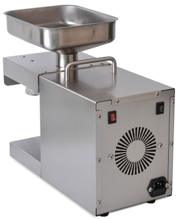 Automatische Ölpresse Maschine Heiß-/Kaltöl- Extraktionsmaschine Edelstahl Extractor Öl Expeller für Leinsamen Erdnuss Hanfsamen Sesam Sonnenblume Handelsqualität, Oil Press Machine Extractor 600W