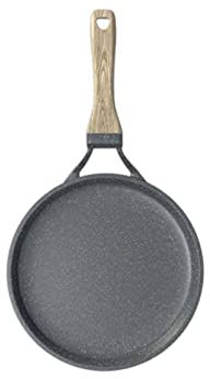 CHDWEY Pans Non-stick Frying Pan Maifan Stone Wok Aluminum Alloy Pan Pancake Egg Steak Frying Pot Pizza Panckae Pans Cooking Tools(About 24cm 8in)