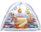 Manta de Juegos Bebe, Juguetes para bebés de 0 a 6 Meses, colchonetas para bebés, Gimnasio para niños con Arcos de Juego, Lazos Ajustables, Desarrollo cognitivo