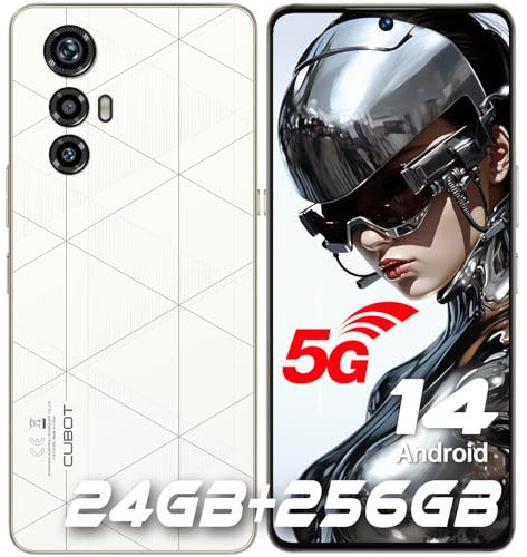 CUBOT MAX 5(2024) Smartphone 5G - 24GB+256GB/1TB Sim Free Unlocked Mobile Phones, Android 14, 6.95 FHD+(144Hz), 100MP Camera/4K Video, MTK8200, 5100mAh/33W, Dual SIM 5G/Liquid Cooling//NFC/Face ID