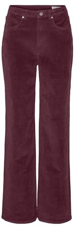 VERO MODA Female Hose mit weitem Beinschnitt VMTESSA Hohe Taille Weit geschnitten CordJeans