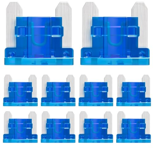 ALLECIN 50 Stück 15A Micro KFZ Sicherungen Mikro 15Ampere Autosicherungen Low Profile Mini 15Amp Flachsicherungen Stecksicherung Niedriges Profil Auto Sicherung für Wohnmobil PKW LKW