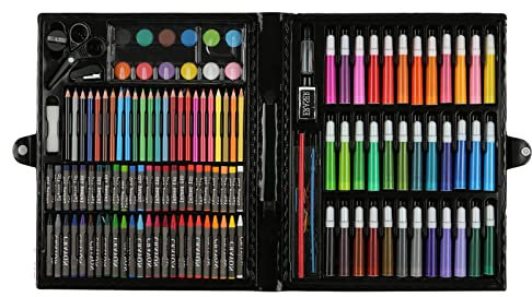YIWEOG 150pcs Art Drawing Set Pittura per bambini Strumenti di schizzi Colore ad acqua Penna Pastello a cera Olio Pastello Disegno Matite Pennello Studenti Articoli di cancelleria Per Bambini Regali