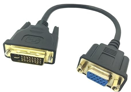 1FT DVI 24+5 Male To VGA Female Video Converter DVI Cable DVI-I To VGA Adapter Cable For TV PS3 PS4 PC Display 1080P
