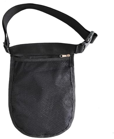 MiOYOOW Tennisball Hüfttasche, Verstellbarer Tennis Pickleball Halter, Atmungsaktive Ping-Pong Gürteltasche für Golfsport, Radfahren