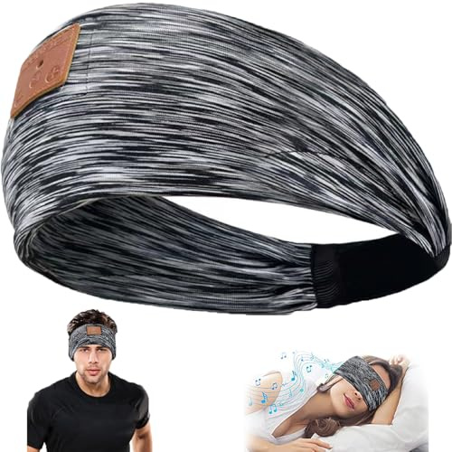 Andthere Sleep Headphones Headband, Bluetooth Sleep Eye Mask Headphones Noise Cancelling Headband Earphones for Sleeping Music Sports, Relaxation Meditation Gifts Gadgets for Women Men Side Sleepers