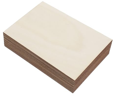 Gadpiparty 15pcs Graffiti Painted Wood Chips Unfinished Basswood Sheets for Boys and Girls DIY Craft Wood Lumber Sheets for Painting and Creative School Projects Thin Boards
