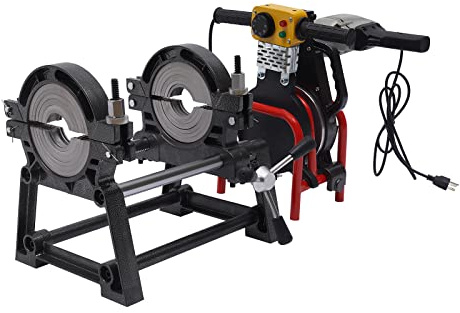 Hdpe Pipe Fusion Welder 2 Clamps 63-200mm - Manual Butt Welding Machine for Hdpe Pp Pe Piping, 2.5kw/110v Power, Hot Melt Fusion Tool for Gas & Water Pipe Installations
