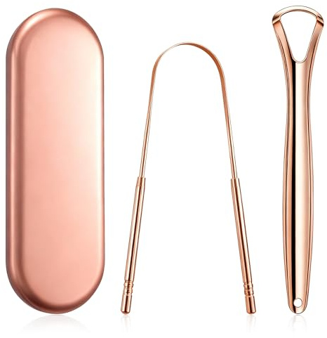 Tongue Scraper Metal Stainless Steel Tongue Scrapers for Adults Restore Fresh Breath Improve Taste and Oral Health with our tongue cleaners suitable for Men & Women Personal Hygiene - Tongue scraper 2