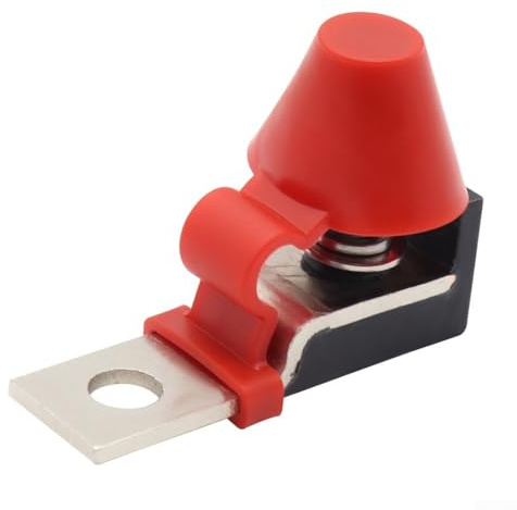 Kit di morsettiera fusibile batteria 60-300A per auto, marina, barca, portafusibili con borchie M8, tensione massima 58 V, per protezione dell'alimentazione CC (250 A)