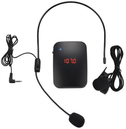 BINGNU Sprachverstärker, Megaphon Tragbare FM Aufnahme Sprachverstärker Lehrer Mikrofon Lautsprecher MP3-Player