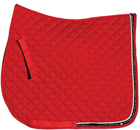 Rhinegold Elite Schabracke mit Diamantbesatz, Cob-Red