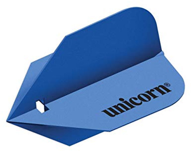 Unicorn Super True Dart Flights | Solid Blue | Slim Shape| Light Durable 125 Micron Polymer