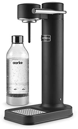 Aarke Carbonator II AA01-C2-BLACK, Gassificatore per Acqua, Acciaio, Negro (Black Steel)