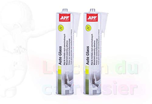 2 cartouche colle a pare brise, vitrage automobile