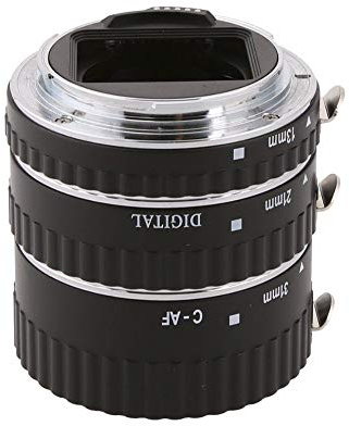 Meike C-AF1-A Metall-Autofokus-Makro-Verlängerungsrohrsatz kompatibel mit Canon DSLR-Kamera 13MM 21MM 31MM 1D 6D 7D 50D 70D 550D 700D 5D Mark II 5D Mark III usw