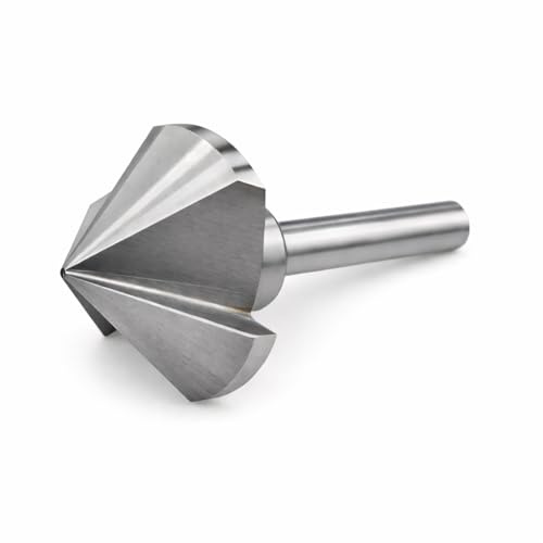KATSU Kegelsenker Satz 90 Grad HSS 6542 Senkbohrer 60mm 3-Nuten-Fasenschneider Bohrer für Holz-Stahl-Metall-Werkzeugmaschinen, Positionierbohrer-Fräser 12740627