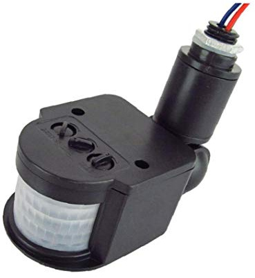 AMOYER Sensore PIR Infrarossi 1pc Automatico 180 Gradi di Rotazione del Sensore di Movimento 250v Rilevatore di Movimento Adatto per Switch Esterna Timer Luce