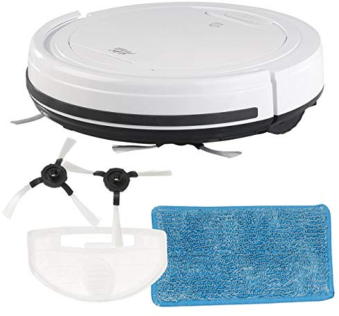 Sichler Haushaltsgeräte Staubroboter: Staubsauger-Roboter mit Bürst- und Wisch-Funktion, Filter, 1.500 mAh (Saugroboter 2in1, Staubsaugroboter mit Seitenbürsten, Vakuum)