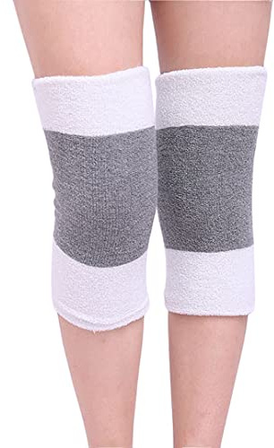 1 Paare Dicke Kniewärmer Winter Warme Knieschoner Arthritis Kaltes Knie Schmerzlinderung Kniebandage Thermische Kniekompression Ärmel Knieschützer Schoner Komfort Knieprotektor für Fahrrad Motorrad