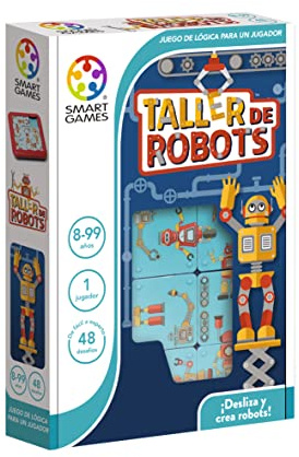Smartgames - Roboterwerkstatt | Brettspiele für Kinder von 8 Jahren | Kinderspiele | Kinderpuzzle | Brettspiel | pädagogische Spiele 8 Jahre