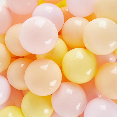 Bieco Pelotas para Piscina de Bolas Blossom, 100 Unidades, Bolas de Colores, baño de Bolas para niños, baño de Bolas, baño de Bolas, baño de Pelotas