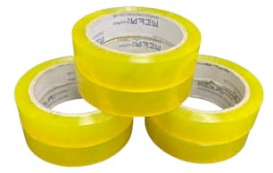 Meta Furniture Strong Heavy Duty Packing Tape - 24mm×66m Great Sticky Tape for Parcel Boxes, Long Term Storage Adhesive Tape for Shipping & Moving | Industrial House Hold Uses (24mm Pack of 6(Clear))