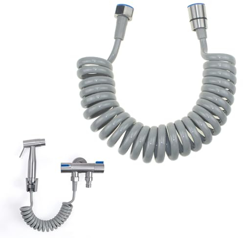 Telescopico Tubo per Doccia Flessibile, Doccia a Molla in ABS, Doccia a Spirale, per Bidet e Soffione, 2 Metri