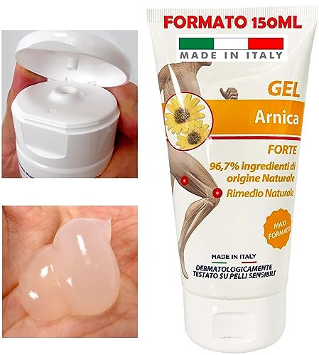 Crema Arnica Gel Forte Concentrato - Formato Grande 150ml - Arnica per Cavalli ad Uso Umano Sollievo Muscolare e Articolare Naturale (Arnica Forte)
