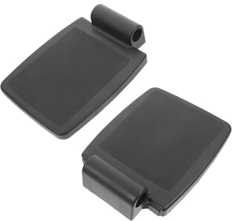 Reposapiés de Silla de Ruedas 2 Piezas Pp Negro Antideslizante | Diámetro Adaptador 22mm, Diseño de Soporte, Mejora la Movilidad Seguridad