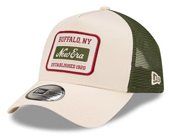 New Era Casquette de Camionneur réglable Chapeau Maille Snapback Buffalo 1920 Beige Vert