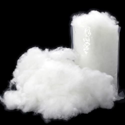 Pseutio 1 LB Fluffy Fake Snow Cotton Snow for Christmas Village Snow Fluff for Decorating Artificial Faux Snow for Cloud Decorations