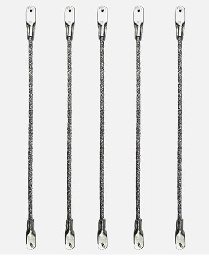 HERO Hartmetall Sägekordel Sägedraht 5er Pack Fliesensägeblätter Hartmetallbestreut 150mm Sägeblätter HM Sägeblatt für Fliesensäge Bügelsäge Handsäge Fliesen, Glas, Holz, Keramik, Kunststoff, Stein