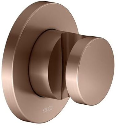 KEUCO Brausehalter, Rosette rund, 59591290001, Farbe: Rotgold gebürstet