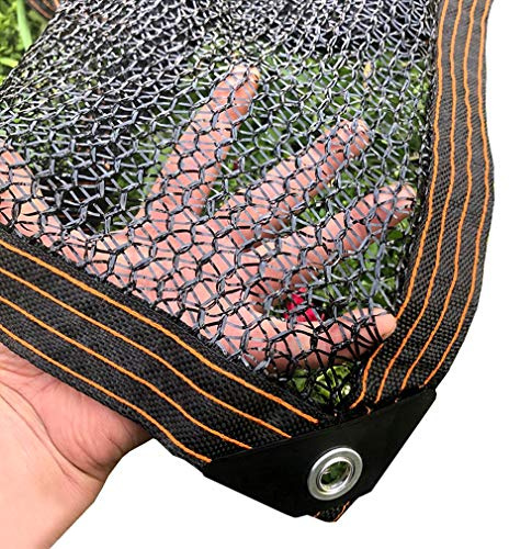 Tela de sombra resistente a los rayos UV de 2 x 6 m, malla de sombra permeable al agua y al aire con ojales y refuerzo de esquina para jardín, balcón, patio, flores y suculentas