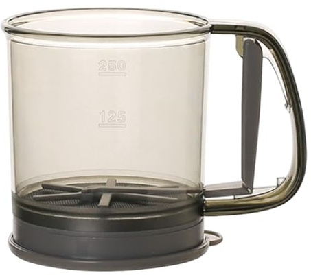 Gcroet Flour Sifter, Semi-Automatic Flour Duster Shaker with Double Layer Fine Mesh, Stainless Steel Baking Sifter Handheld for Sugar and Spices