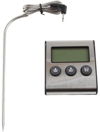 Gonetre Thermomètre Numérique avec Sonde, Minuterie de Cuisine à Lecture Instantanée -25 à 300 ℃