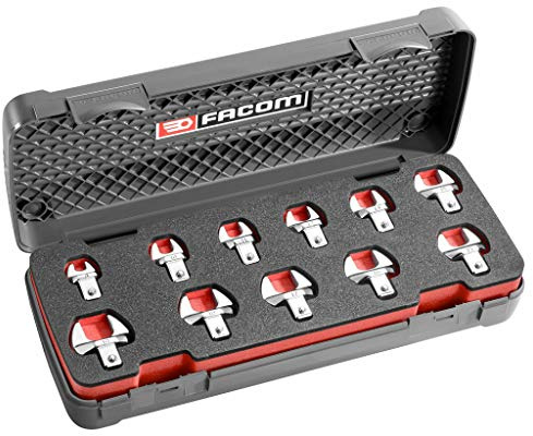 FACOM 10.J11 Coffret d'embouts fourche métriques, Argent, 9 x 12 mm, Set de 11 Pièces