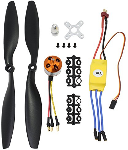 KEESIN RC 1000 kV motore brushless A2212 13T con 30 a brushless ESC, 1045 elica CW CCW accessori kit di montaggio per RC aereo DJI F450 550 Quadcopter