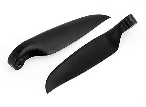 Aexit Pair RC Electrical equipment Glider Plane Black Plastic Folding Propeller Vanes 203mmx114mm