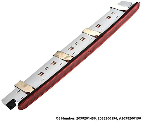 KIMISS Luz trasera LED para C Class C230 C280 C350, tercera luz de freno y stop, compatible con referencias 2038201456 y 2038200156, diseño moderno