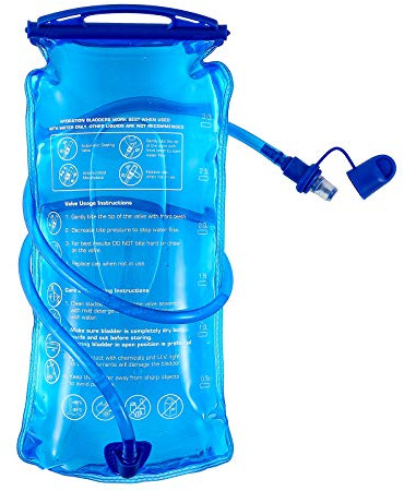Poche Hydratation 3L Grand réservoir d'eau à Ouverture de 3 litres, étanche à l'eau Militaire, Sac de Rangement pour vélo