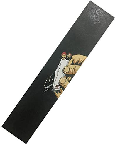 SM SunniMix Skateboard Aufkleber Longboard Griffband für Longborad, Mini-Cruiser, Strichmännchen